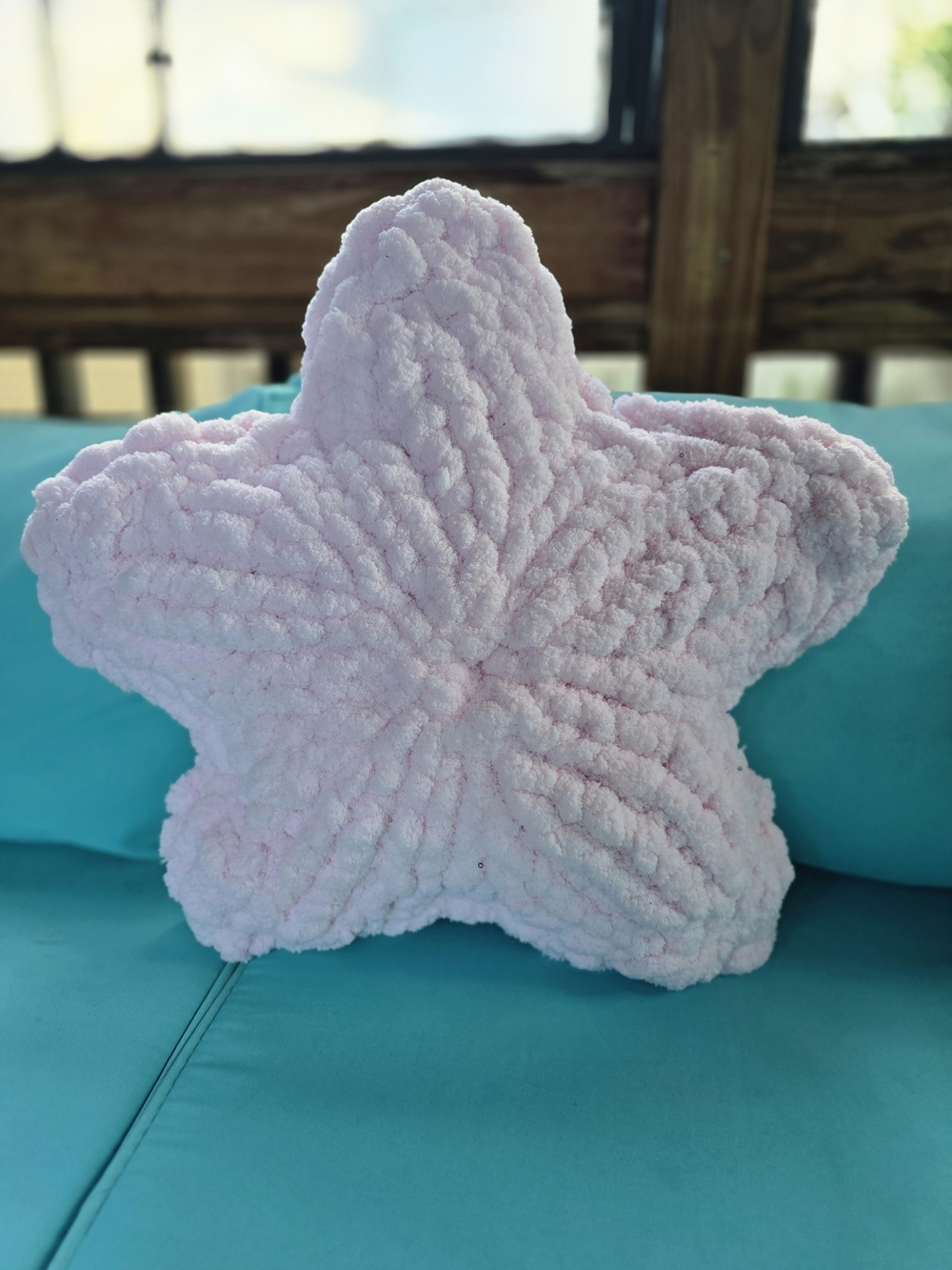 !!HANDMADE!! Plush Starfish Throw Pillow - Lilac OR Pink - Picture 2 of 5